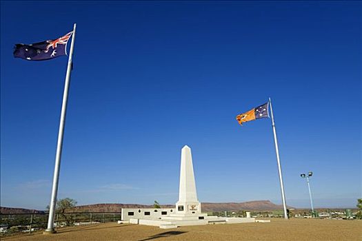 澳大利亚,北领地州,爱丽丝泉,战争纪念碑,山