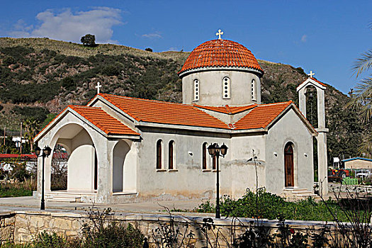 教堂,靠近,帕福斯,塞浦路斯,希腊,欧洲
