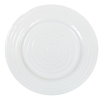 俯视,白色,餐盘,隔绝,白色背景