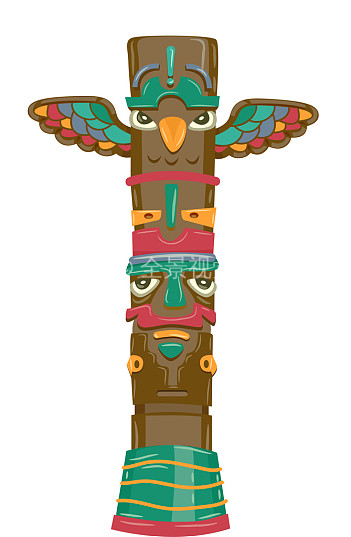 玛雅文化图腾柱图片
