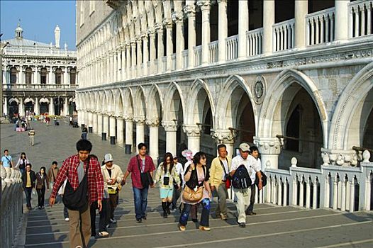 游客,宫殿,威尼斯,意大利