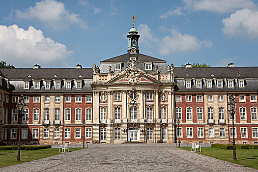 巴洛克,皇宫,今日,大学,建筑师,康拉德,北莱茵-威斯特伐利亚,德国,欧洲