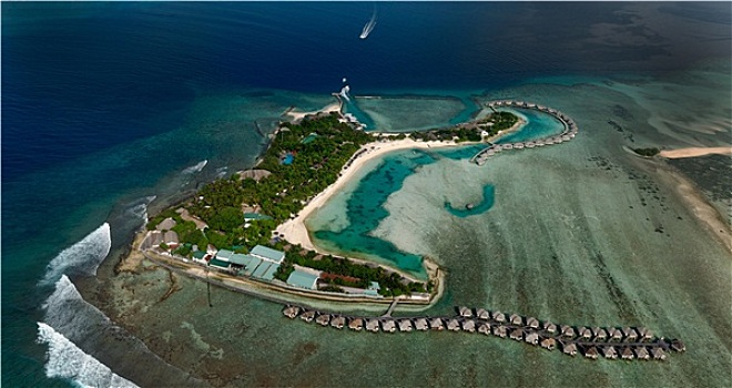 马尔代夫,胜地,北方,环礁,区域
