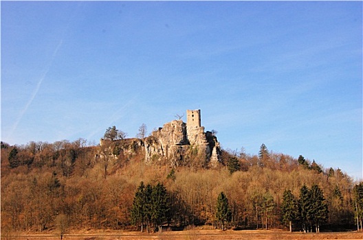 中世纪,城堡遗迹,德国