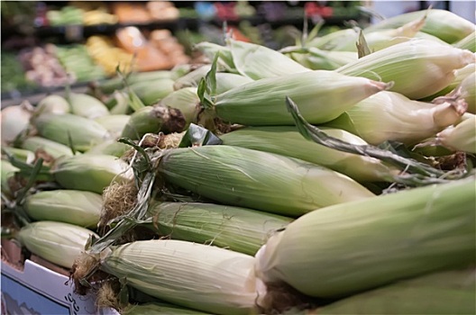 玉米,展示,农民,市场