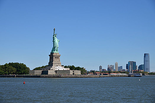 自由女神像,自由岛,曼哈顿,纽约,美国,北美
