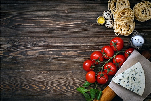 意大利食物,烹饪,乡村,木头