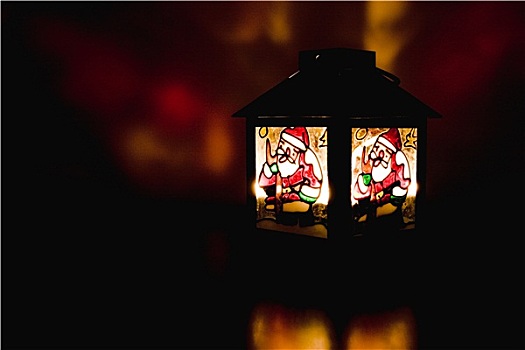 圣诞节,灯笼,蜡烛,室内