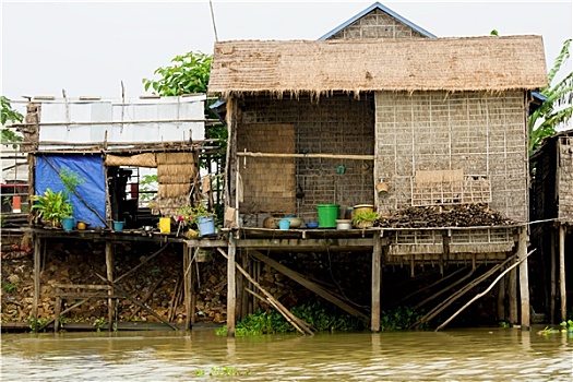 乡村,房子,柬埔寨