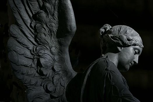 公墓,天使,慕尼黑,上巴伐利亚,巴伐利亚,德国