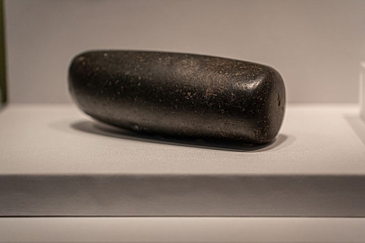 秘鲁印加博物馆藏印加帝国黑石玄武岩石杵