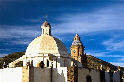 仰视,大教堂,康塞普西翁,庙宇,波托西地区,墨西哥