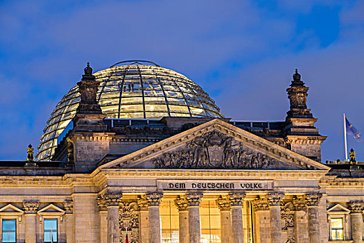玻璃,圆顶,德国国会大厦,德国,议会