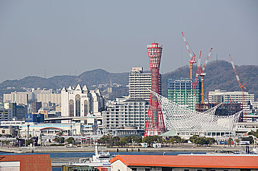 风景,神户,城市