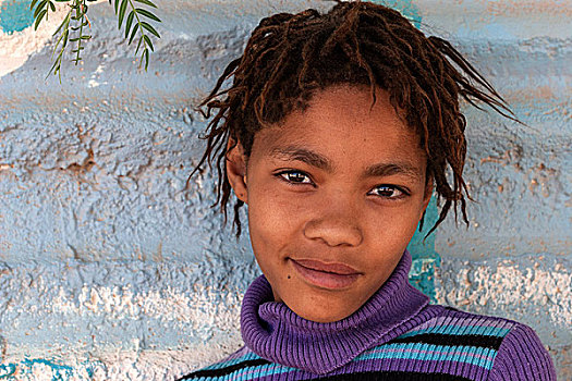 女孩,纳米比亚,非洲