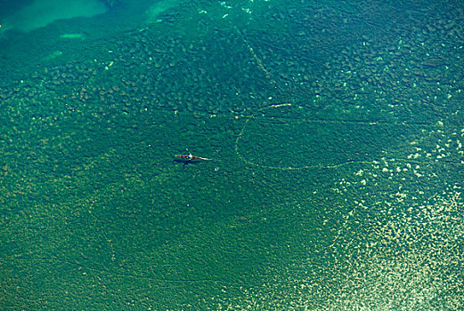 划艇,康士坦茨湖,航拍