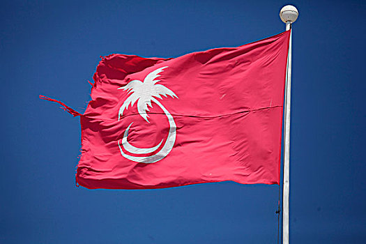 马尔代夫,岛屿,旗帜