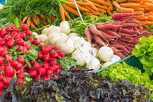 胡萝卜,萝卜,蔬菜,出售,市场