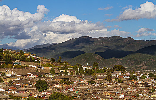 丽江古城建筑风光