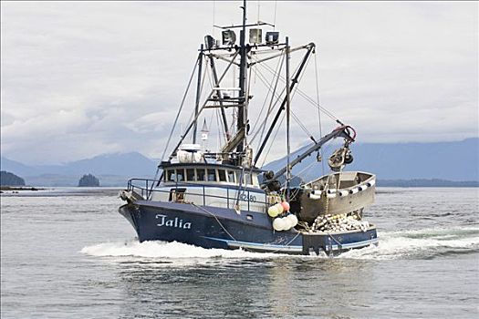 渔船,东南阿拉斯加,美国