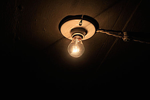 仰视,照亮,电灯泡,天花板