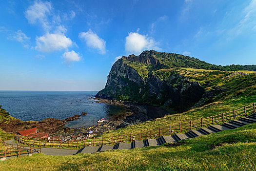 济州岛城山日出峰风光