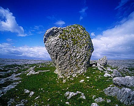 岩石构造,风景,本伯伦,爱尔兰