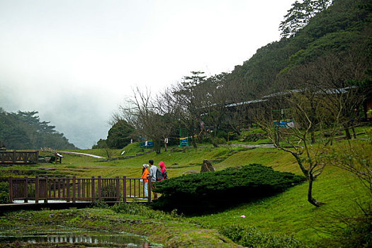 台湾台北近郊出名的景点阳明山二子坪