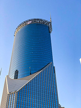 上海陆家嘴金融区中国银行大楼特写