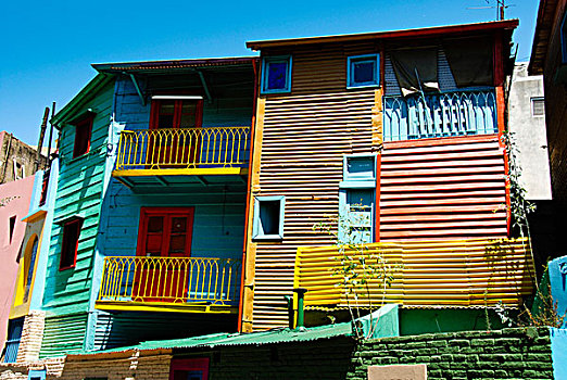 街道,著名,涂绘,房子,布宜诺斯艾利斯,阿根廷,南美