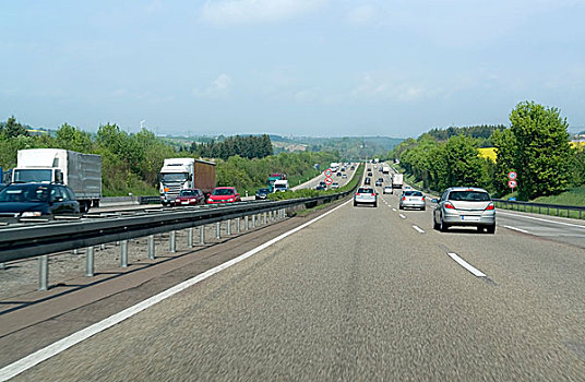 公路,风景,德国南部