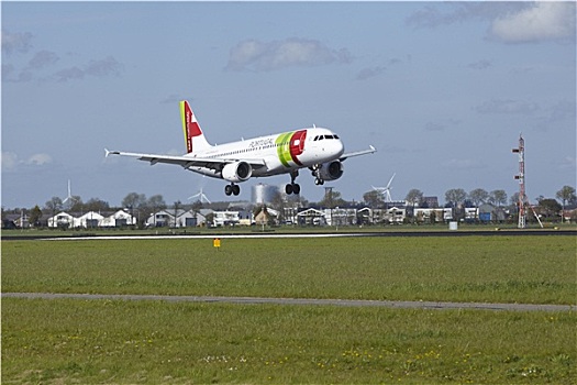 阿姆斯特丹,机场,史基浦,空中客车,a320,水龙头,葡萄牙,陆地