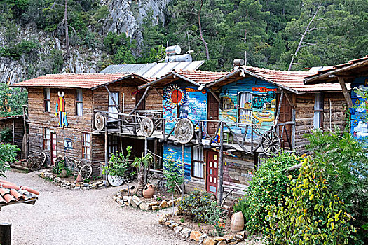 土耳其,客栈,建筑,树屋