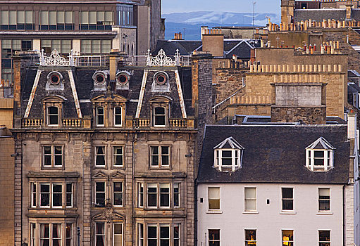 苏格兰,城市,爱丁堡,特色,建筑,商店,办公室,王子,街道