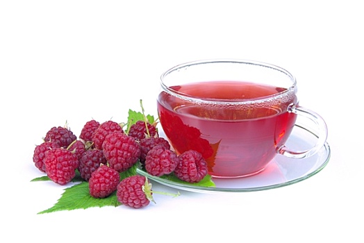 球座,树莓,茶