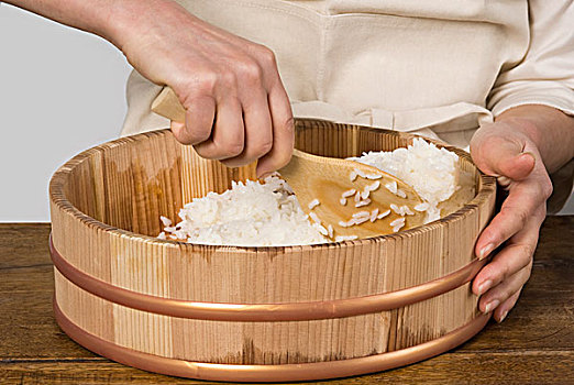 烹饪,准备,日本人,糯米
