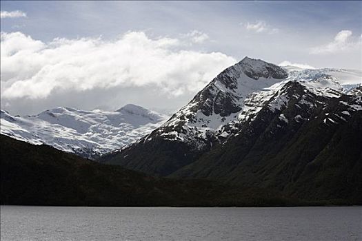 比格尔海峡,山峦,智利,巴塔哥尼亚