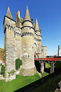 法国,伊勒-维莱讷省,停止,途中,城堡