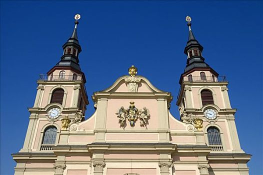 教堂,路德维希堡,巴登符腾堡,德国,欧洲