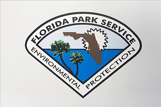 标识,佛罗里达,州立公园,公园,服务,美国