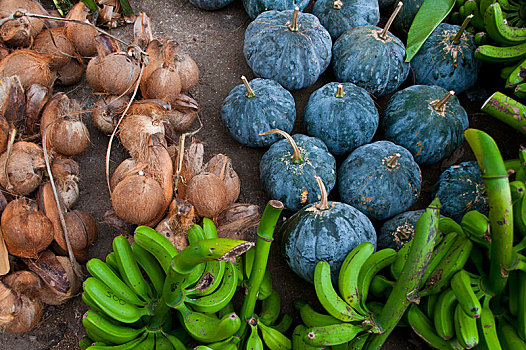 蔬菜,出售,市场,岛屿,省,瓦努阿图,大洋洲