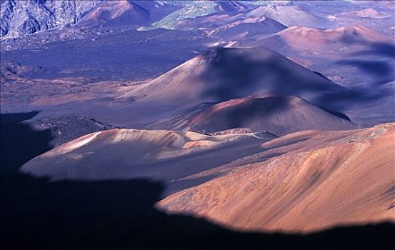 火山口,灭绝,火山,哈雷阿卡拉火山,毛伊岛,夏威夷,美国