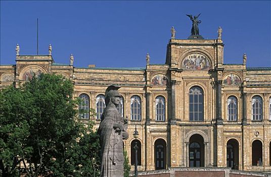巴伐利亚国会大厦,建筑,家,巴伐利亚,德国州议会,慕尼黑,德国