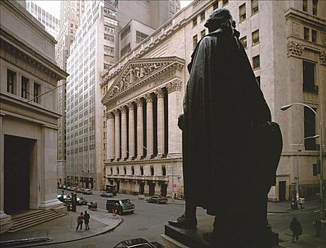 风景,华尔街,证券交易所,曼哈顿,纽约,美国,北美