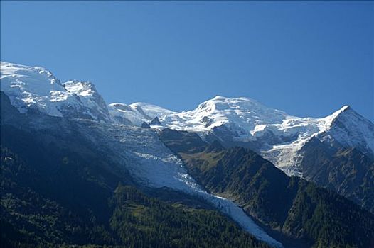 冰冠,顶端,山,高处,夏蒙尼,上萨瓦,法国