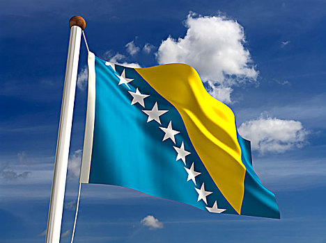 波斯尼亚,黑塞哥维那,旗帜