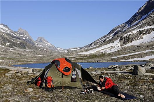 帐蓬,露营,格陵兰