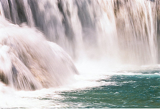 特写,瀑布,水,国家公园,恰帕斯,墨西哥