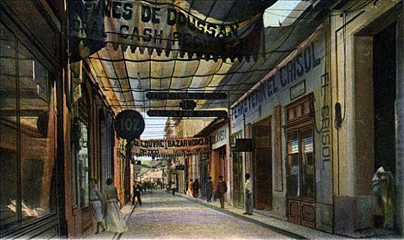 街道,哈瓦那,古巴,早,20世纪