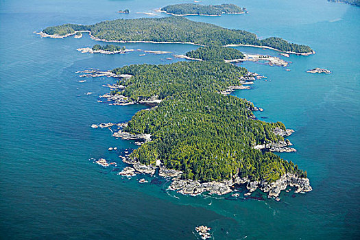 航拍,岛屿,西海岸,温哥华岛,不列颠哥伦比亚省,加拿大